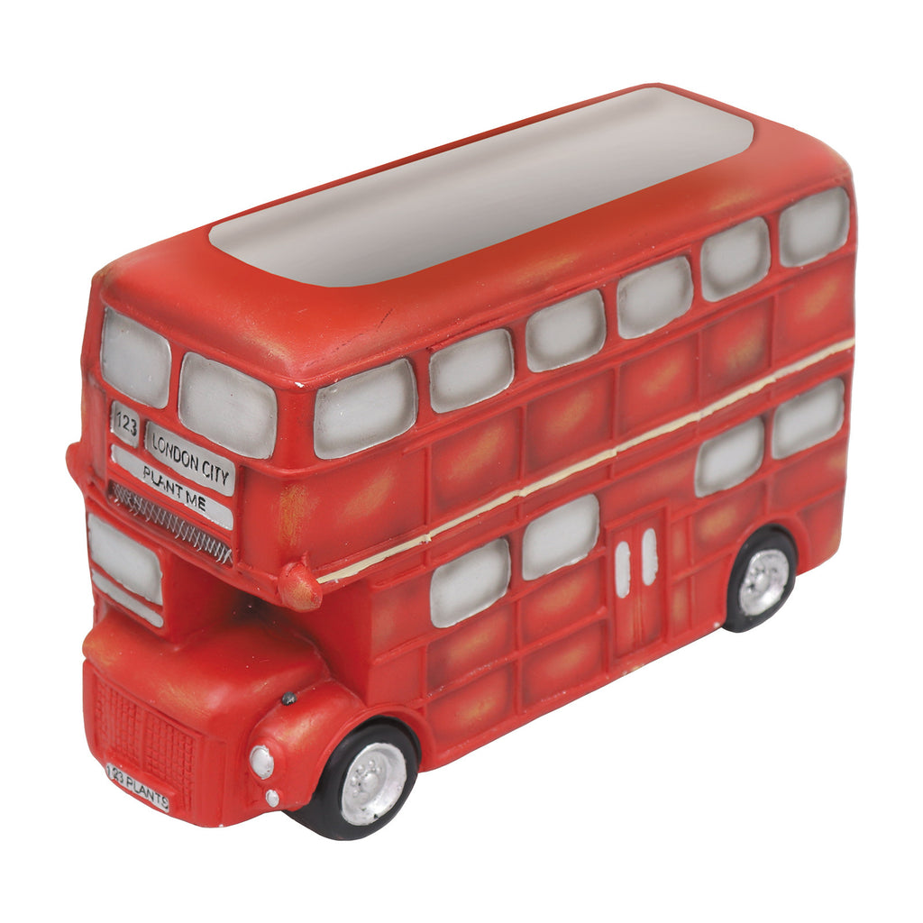 Large Resin London Bus Planter